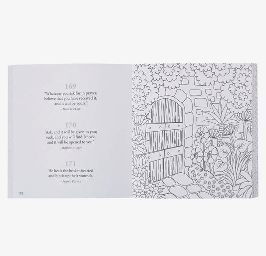 365 Promises from God's Word' devotional in blue and white flower and butterfly design – perfect for gifting or personal faith journey