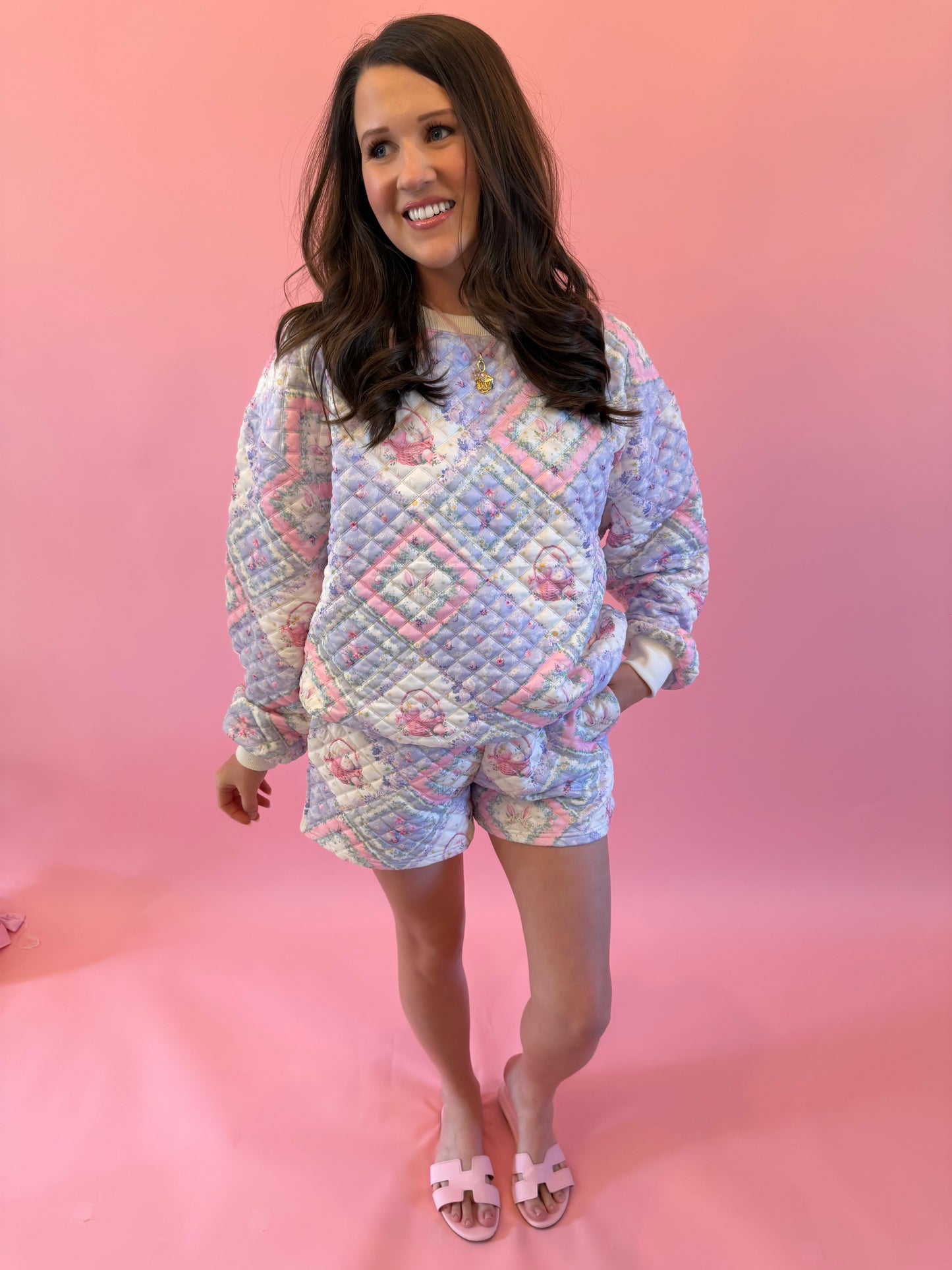 Easter Bunny Patchwork Quilted Set