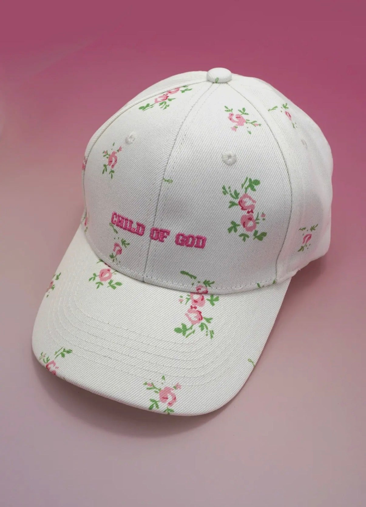 Floral Child of God Baseball Cap