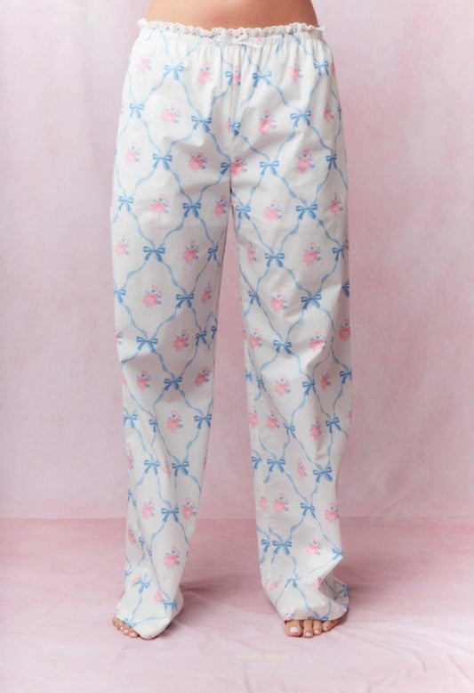 Eloise Floral Bow Pajamas Pants