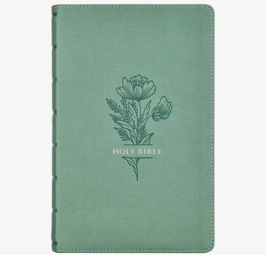 Beautiful suede feel giant print thumb indexed Bible – ideal for Sunday worship, gifting, or daily devotion