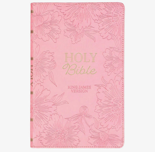 Pink KJV Bible – a beautiful gift for bible study groups or special faith-based occasions